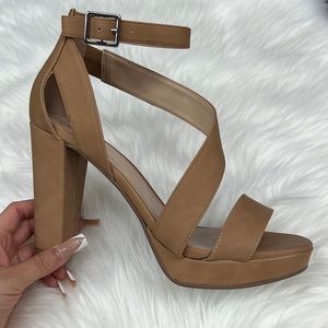 Tan Platform High Heels
